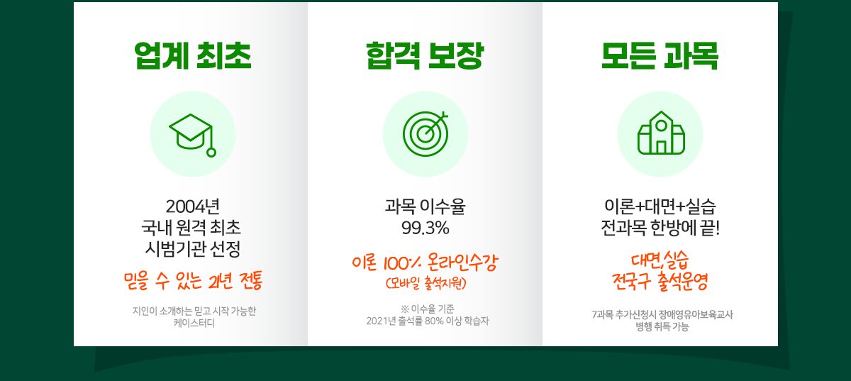 업계최초,합격보장,모든과목