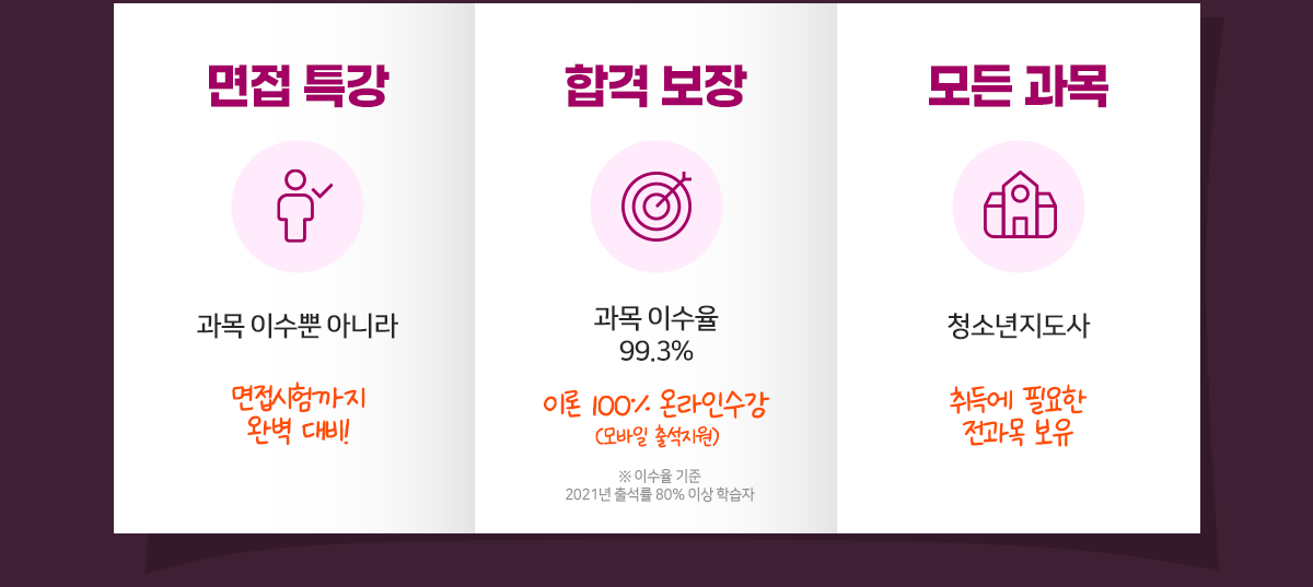 면접특강,합격보장,모든과목
